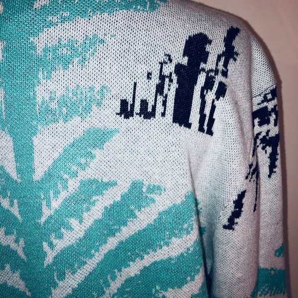 Anthropologie Konrad Joseph Zip Front Primitive Print Cardigan Size XL Print - Picture 6 of 11